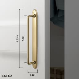 Goo-Ki Antique Brass Cabinet Pulls Furniture Door Handles with Backplate Champagne Bronze Drawer Knobs and Pulls for Kitchen