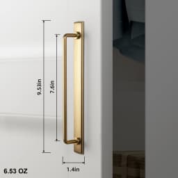 Goo-Ki Antique Brass Cabinet Pulls Furniture Door Handles with Backplate Champagne Bronze Drawer Knobs and Pulls for Kitchen