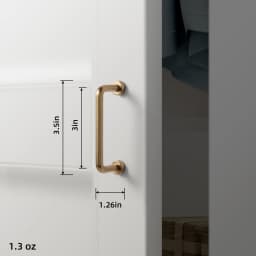 Goo-Ki Antique Brass Cabinet Pulls Furniture Door Handles with Backplate Champagne Bronze Drawer Knobs and Pulls for Kitchen