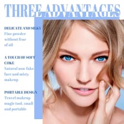 Matte Long-Lasting Oil-Control Pressed Powder With Sponge Applicator Long-lasting Waterproof Texture Smooth Sace Face Powder
