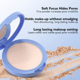 Matte Long-Lasting Oil-Control Pressed Powder With Sponge Applicator Long-lasting Waterproof Texture Smooth Sace Face Powder