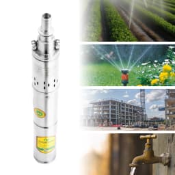 24V 370W Deep Well Pump Stainless Steel Water Pump 2850RPM for Irrigation, Landscaping, Cleaning, Water Supply
