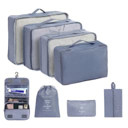 7/8/9Pcs Set Travel Organizer Storage Bags Suitcase Packing Cubes Set Cases Portable Luggage Clothes Shoe Tidy Pouch Folding