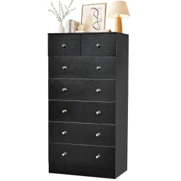 Pink 6 Drawer Dresser Bedroom Modern Wood Chest Anti-Tipping Rose Gold Handle Living Room Hallway Office, Customized