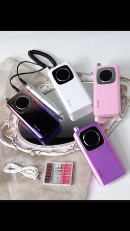45000RPM Rechargeable Nail Art Electric Nail Drill Professional Nail Grinder Set Suitable for Home Nail Salon Tools
