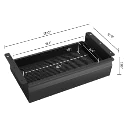 SucceBuy 16/26/30in Storage Under Desk Drawer Organizer Slide Out Undertable Storage Box for Office Home Sit Stand Workstation
