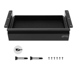 SucceBuy 16/26/30in Storage Under Desk Drawer Organizer Slide Out Undertable Storage Box for Office Home Sit Stand Workstation
