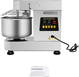 750W Rotating Food Mixer Machine for Making Bread & Pizza, Dough Kneading Machine with Food-Grade Stainless Steel Bowl (10L)