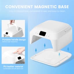 71 Beads Double LED DISPLAY UV LED Nail Dryer Lamp with Hand Pillow, Professional Art Manicure with Auto Sensor Quick Dry Machine for Fingernails And Toenails