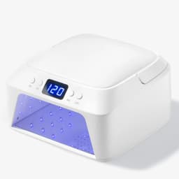 71 Beads Double LED DISPLAY UV LED Nail Dryer Lamp with Hand Pillow, Professional Art Manicure with Auto Sensor Quick Dry Machine for Fingernails And Toenails