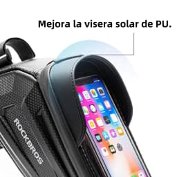 ROCKBROS Bicycle Bag Waterproof Touch Screen Cycling Bag Top Front Tube Frame MTB Road Bike Bag 6.5 Phone Case Bike Accessories