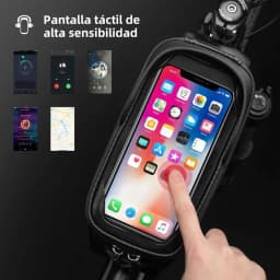 ROCKBROS Bicycle Bag Waterproof Touch Screen Cycling Bag Top Front Tube Frame MTB Road Bike Bag 6.5 Phone Case Bike Accessories