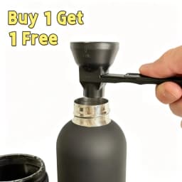 Buy 1 Get 1 Free Portable Funnel with Measuring Scale, 2-in-1 Powder Funnel for Water Bottle, Protein & Supplement