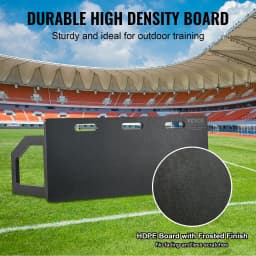 SucceBuy 40"X16" Soccer Rebounder Board with 2 Angles Rebound Foldable HDPE Kickback Rebound Board for Passing&Shooting Practice