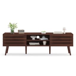 Farini Mid Century Modern TV Stand for TVs Up to 70", Wood Media Console with Storage & Cable Management for Living Room