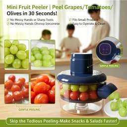 Home Use Automatic Electric Peeler, Automatic Electric Fruit and Vegetable Peeling Machine, Fruit and Vegetable Peeling Device. Compact and Sturdy Design, Durable Plastic Material. Perfect for Home Cooks.