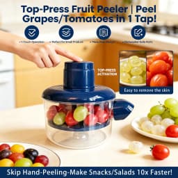 Home Use Automatic Electric Peeler, Automatic Electric Fruit and Vegetable Peeling Machine, Fruit and Vegetable Peeling Device. Compact and Sturdy Design, Durable Plastic Material. Perfect for Home Cooks.