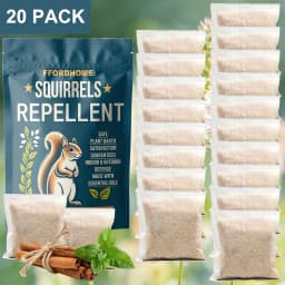 Squirrel Repellent, 20 PC Squirrel Deterrent, Outdoor Squirrel Repellent, Protects Plants from Squirrel Damage, Suitable for Attics, Yards, Lawns, and Garden Plants
