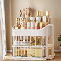 3-5 Layers Multi-Purpose Drawer Storage Cabinet, Dresser With Drawer Cosmetic Storage Box - Spacious Storage Space, Can Store Skin Care Products, Brushes, Eye Shadow, Lotion, Lipstick, Nail Polish - Very Suitable For Dresser, Bathroom, Bedroom And Dresser