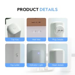 Fragrance Diffuser Coverage 300m³ Plug In Wall Waterless Essential Oil Diffuser Home Fragrance Smart Bluetooth Scent Air Machine