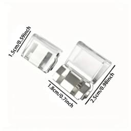 1-20pcs Multi-Function Leg Edge Clips Invisible Trouser Legs Fixing Clips for Instant Shortening,Transparent and Decorative