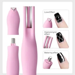3 in 1 Cat Eye Nail Magnetic Stick Love Heart Snake Pattern French Cat Eye Nail Magnet UV Gel Polish Effect Manicure Design Tool