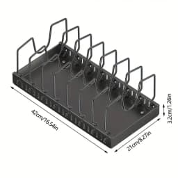 1/2pcs Cabinet Pull-Out Storage Box For Pots, Pans, Bowls, And Utensils. Sliding Lid Holder And Flat-Bottom Pan Holder For The K