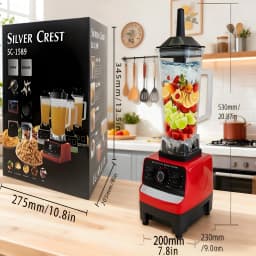 Safe BPA-Free Blender with Jar – Great for Smoothies & Beverages, Comes with 6 Useful Tools