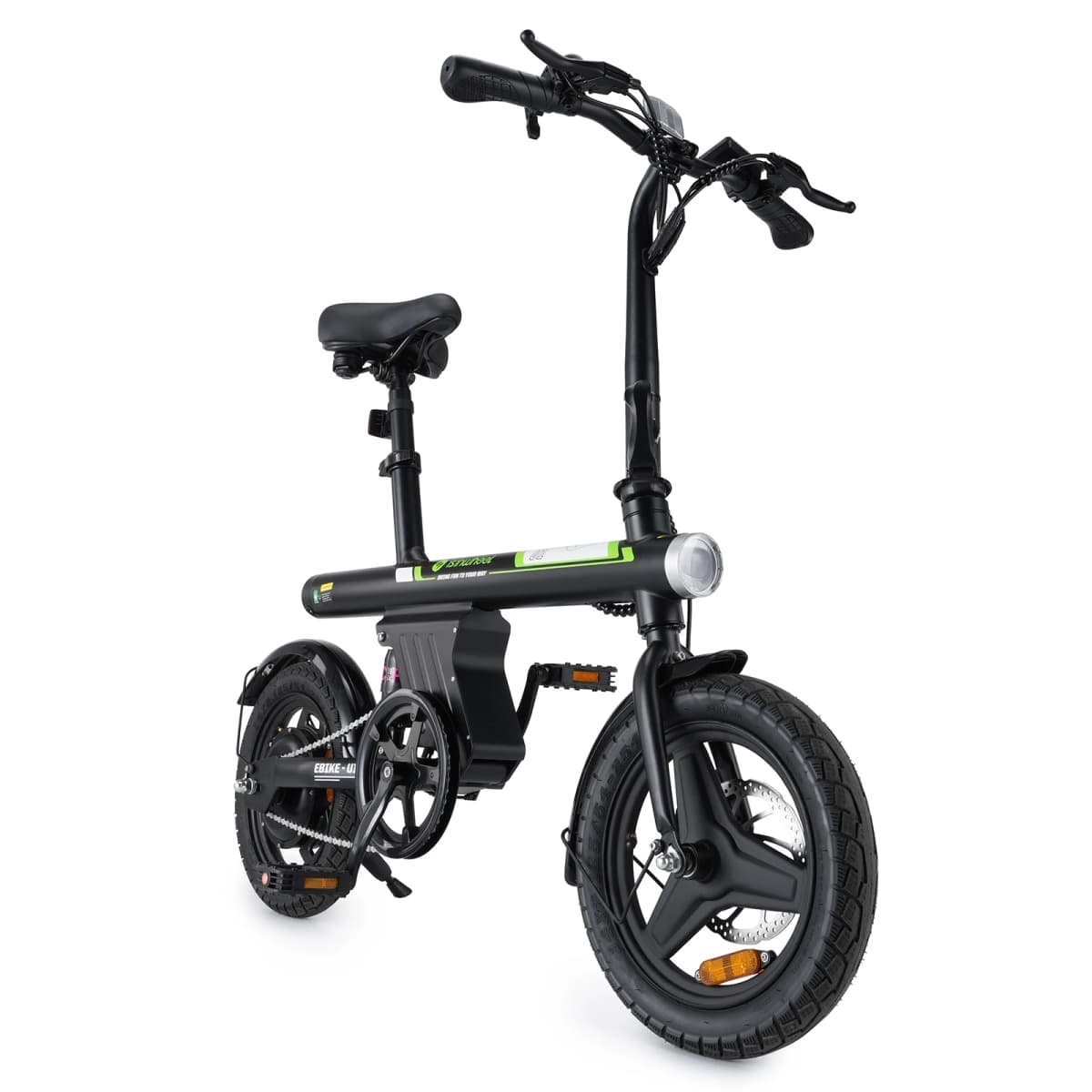 Isinwheel U1  Adult Electric Bicycle,500W city ebike, 36V 7.8AH commuting E-bike, 14  Tire Foldable Electric Bike