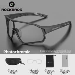 ROCKBROS Cycling Glasses Photochromic MTB Road Bike Glasses UV400 Protection Sunglasses Sport Safe Bicycle Eyewear Equipment