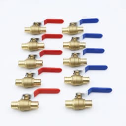 KING SMART Crimp/F1807 PEX 3/4" Full Port PEX Ball Valve; for Hot and Cold Water System; 10Pcs/Case; 80411