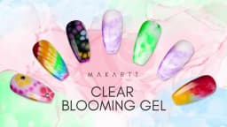 Makartt Clear Blooming Gel, 15ml Soak Off Nail Lamp Gel Nail Polish Glossy Finish Long Lasting for Home Nail DIY Manicure