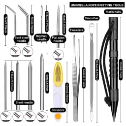 Paracord Bracelet Kit with Marlin Spike Tool Kit, Survival Bracelet Making Jig, Adjustable Length Jig Bracelet Maker for DIY