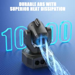 U'King Mini 30W Spot Beam Moving Head Light LED 4IN1 RGBW Effect Strobe Stage Light DMX Sound Activated DJ Disco Bar Party Light