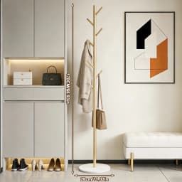 Marble Clothes Hanger Floor-Standing Bedroom Rack Simple Coat Stand Popular Clothes Organizer Luxury Garment Display