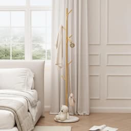 Marble Clothes Hanger Floor-Standing Bedroom Rack Simple Coat Stand Popular Clothes Organizer Luxury Garment Display