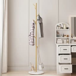 Marble Clothes Hanger Floor-Standing Bedroom Rack Simple Coat Stand Popular Clothes Organizer Luxury Garment Display