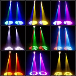 2PCS 80W Professional Stage Lights DMX512 Party DJ Disco Lights Pattern Moving Head Lights Sound-Activated Atmosphere Lights