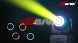 2PCS 80W Professional Stage Lights DMX512 Party DJ Disco Lights Pattern Moving Head Lights Sound-Activated Atmosphere Lights