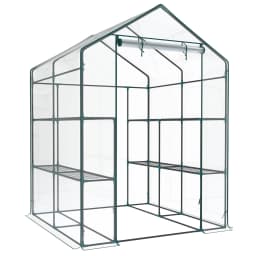 JHK 56-Inch Portable Walk-In Greenhouse with Shelf Transparent Multi-Tier Plant Growing Rack for Indoor and Outdoor Garden Patio