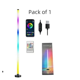 Smart LED Floor Lamp RGB Remote & APP Control Music Sync Corner Lighting Modern Mood Standing Lamp for Living Room Gaming