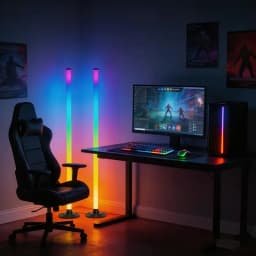 Smart LED Floor Lamp RGB Remote & APP Control Music Sync Corner Lighting Modern Mood Standing Lamp for Living Room Gaming