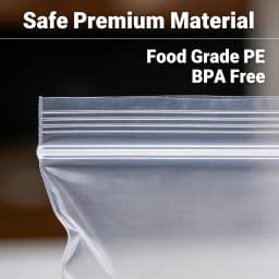 Leak Proof Bags Transparent Reusable Storage Freezer Airtight Seal for Food Fruit Veggie