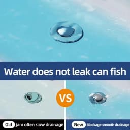 2PCS Washbasin Leak Plug, Stainless Steel Odor Proof Bouncing Core, Press Type Sink Drain, Universal Accessory for Washbasin