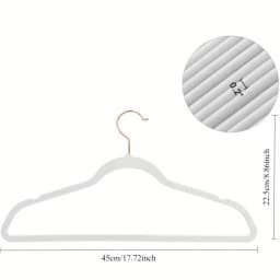 50pcs Rotating Rose Gold Velvet Hangers Non-Slip with 360° Swivel Hook Premium Designer Hangers Perfect for Coats Suits Blouses