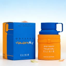 Armaf Odyssey Mandarinsky Elixir Limited Edition 3.4oz Eau de Parfum, Men's Daily Perfume, Fresh Mandarin, Citrus & Spicy Scent