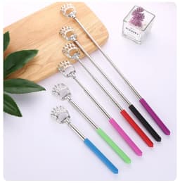 3pcs Extendable Back Scratcher Portable Telescoping 304 Stainless Steel Back Scratchers Hand Massager