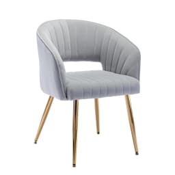 Home Office Swivel Velvet Desk Chair Modern Tufted Accent Armchair with Gold Base Ergonomic Computer Task Stool for Living Room