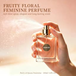 RISNOW Fruity Floral Fragrance 3.4 oz 100ml for WoMen - Party of Queen Feminine with Orange Rose Patchouli Vanilla Long-Lasting Luxury Arabian WoMen's Perfume