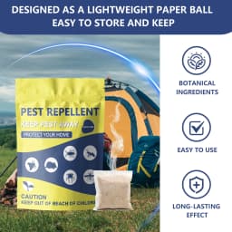 Pest Repellent Pouches, Pest Control Pouches, Rodent Repellent, Rat Deterrent,Mouse Repellent, Mice Repellent, Pest Repellent, Effectively Repel Rodents, Mosquito, Bats, Lizards, Spiders, Ants, Moths, Roaches, Silverfish-20